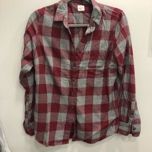 J. Crew Plaid Flannel Button Down